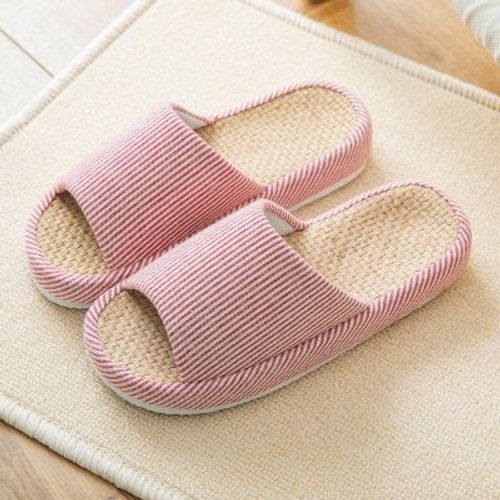Pantoufles De Lit Unisexes Confortables Pour Femmes, En Lin De Styliste Pour La Maison, Tongs De Style Bohème Harajuku