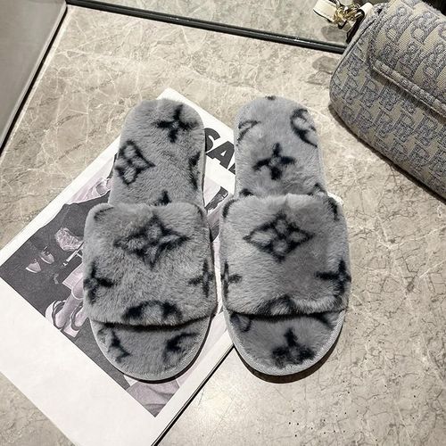 Pantoufles De Luxe En Coton Semellepaisse Et Bout Ouvert Pour Femmes, Chaussures D'extérieur Plates Et Blanches, Tongs D'automne, 4