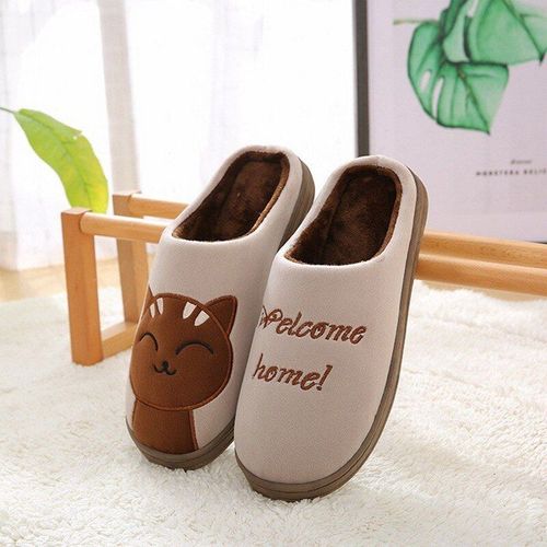 Pantoufles De Luxe Pour Femmes, Pantoufles Chaudes Pour La Maison, Chaussures D'intérieur, Plate-Forme Antidérapante, Pour Couple, Collection Hiver 2021 - 46-47