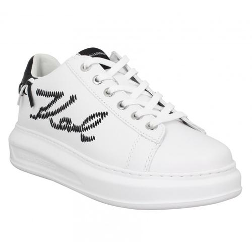 Baskets En Cuir Karl Lagerfeld Kapri Whipstitch Lo Lace Pour