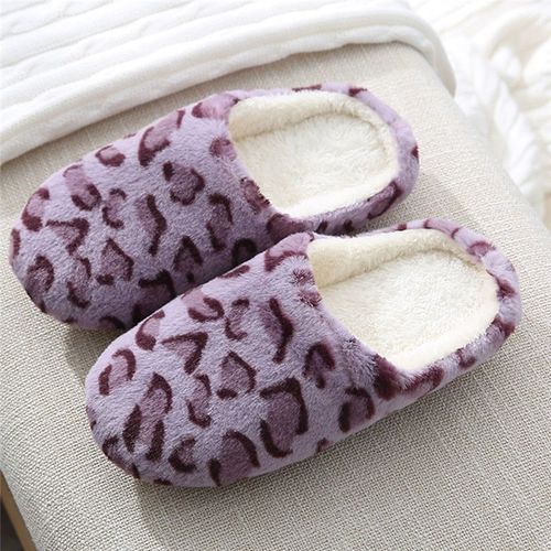 Pantoufles De Maison En Coton Pour Femmes Et Hommes, Pantoufles D'intérieur En Peluche, Pantoufles Chaudes De Chambre Coucher, Automne Et Hiver