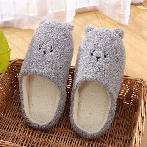 Pantoufles De Maison En Fausse Fourrure Pour Femmes, Chaussures Plates D'hiver Pour Garder Au Chaud