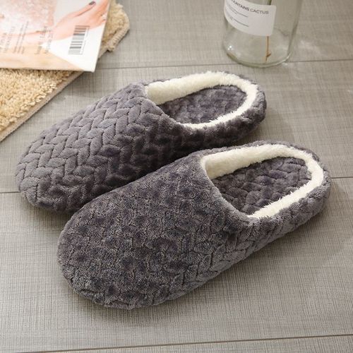 Pantoufles De Maison En Fausse Fourrure Pour Femmes, Chaussures Plates D'hiver Pour Garder Au Chaud