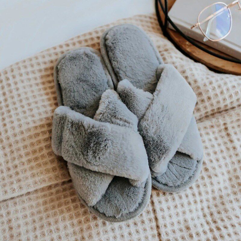 Pantoufles De Maison En Fausse Fourrure Pour Femmes, Design ... - 3