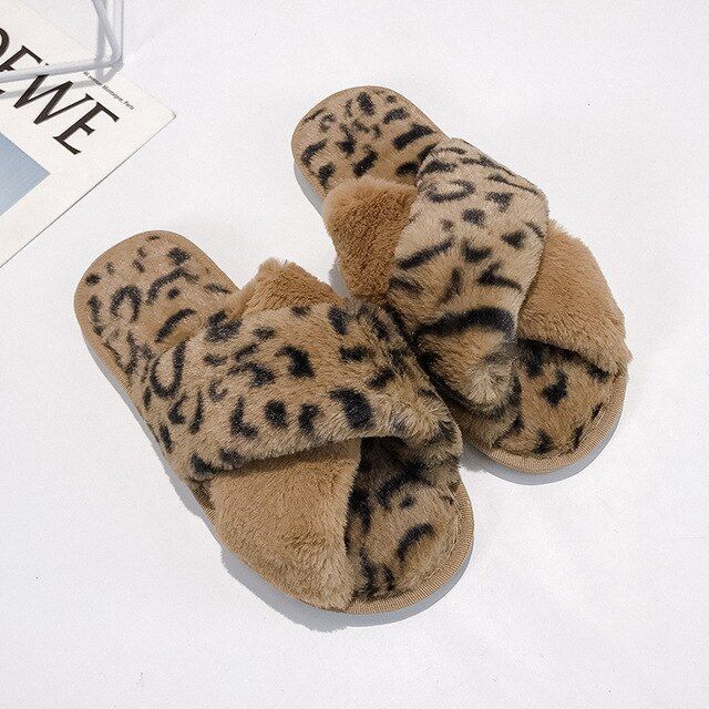 Pantoufles Chaudes En Fausse Fourrure Pour Femmes, Pantoufle... - 2