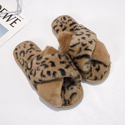 Pantoufles De Maison En Fausse Fourrure Pour Femmes, Design Classique, Pantoufles D'hiver, Diapositives De Maison En Fausse Fourrure, Chaussures De Sol D'intérieur Plates La Mode, Tongs Pour Dames