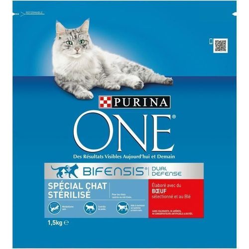 Purina One Croquettes Pour Chat Au Boeuf 1.5kg