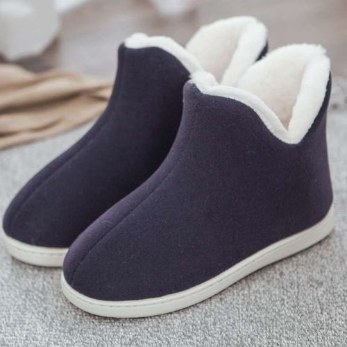 Pantoufles De Maison En Peluche Pour Femmes, Chaussures Hautes D'intérieur, Chaussures Plates D'hiver, Pantoufles De Maison, Sapatos Mujer