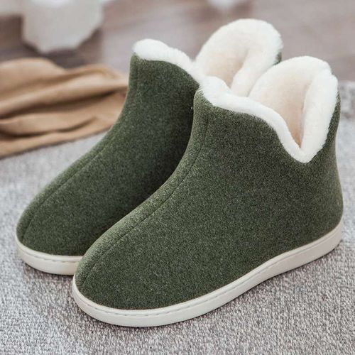 Pantoufles De Maison En Peluche Pour Femmes, Chaussures Hautes D'intérieur, Chaussures Plates D'hiver, Pantoufles De Maison, Sapatos Mujer