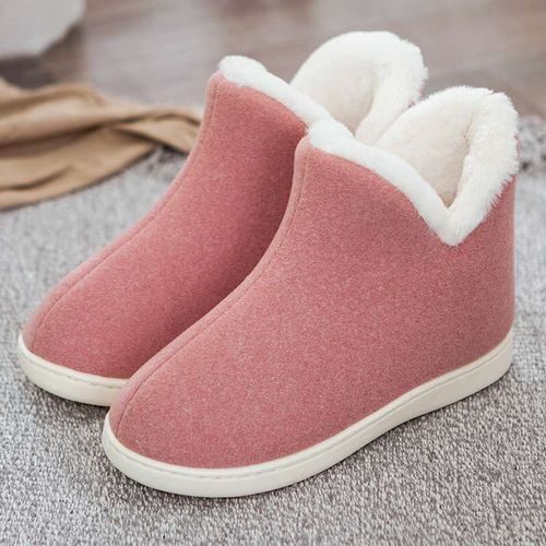 Pantoufles De Maison En Peluche Pour Femmes, Chaussures Hautes D'intérieur, Chaussures Plates D'hiver, Pantoufles De Maison, Sapatos Mujer