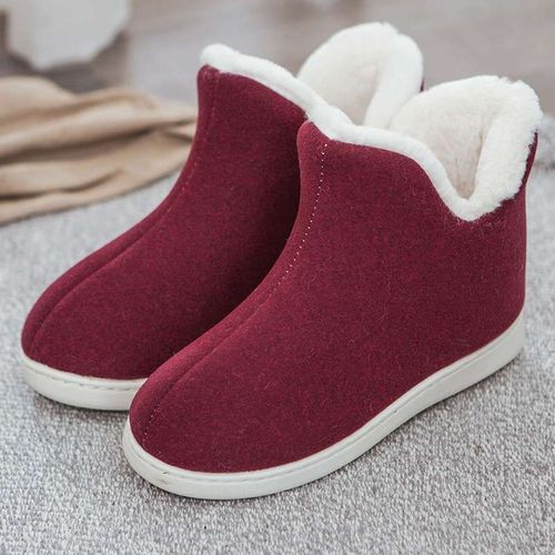 Pantoufles De Maison En Peluche Pour Femmes, Chaussures Hautes D'intérieur, Chaussures Plates D'hiver, Pantoufles De Maison, Sapatos Mujer