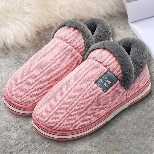 Pantoufles De Maison En Peluche Unisexe, Pantoufles D'hiver Pour Femmes Et Hommes, Pour Couple, Chaussures De Maison En Velours Côtelé Doux Et Confortables, Intérieur Chaud, Enfiler