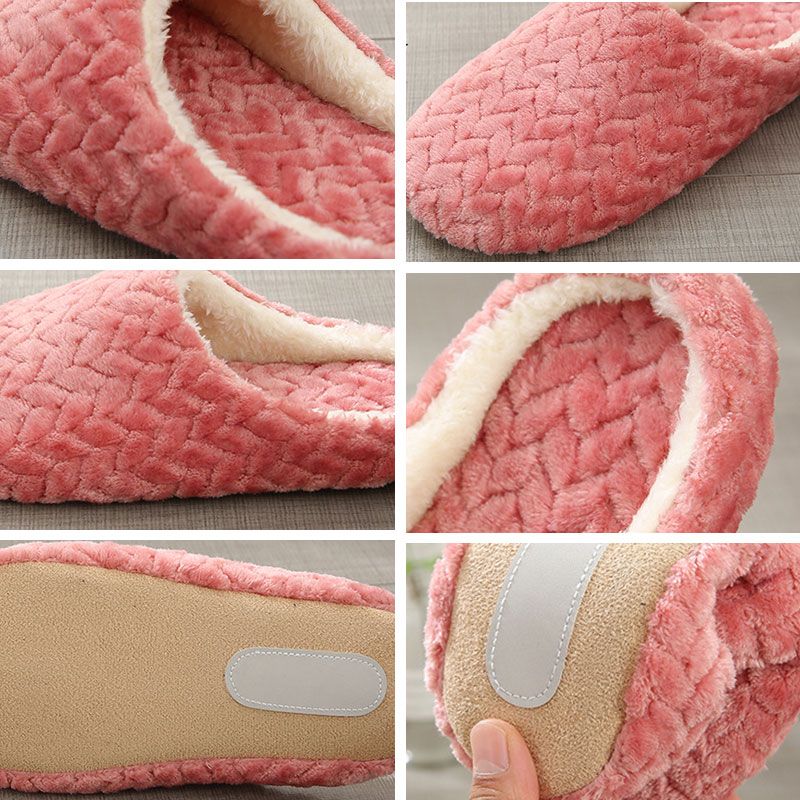 Pantoufles D'intrieur En Coton Pour Hommes Et Femmes, Chaus... - 4