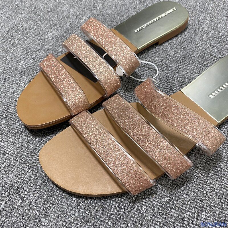 Pantoufles De Marque Pour Femmes, Chaussures D't Pour Femm...