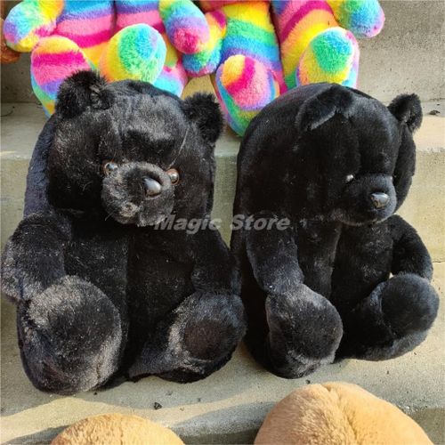 Pantoufles De Noël En Peluche Pour Femmes, Pantoufles De Maison En Fausse Fourrure, Tongs Fourrure Pour Femmes