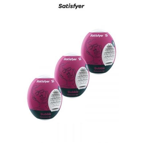 3 Masturbateurs Eggs Bubble - Satisfyer