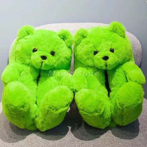 Pantoufles De Noël En Peluche Pour Femmes, Pantoufles De Maison En Fausse Fourrure, Tongs Fourrure Pour Femmes