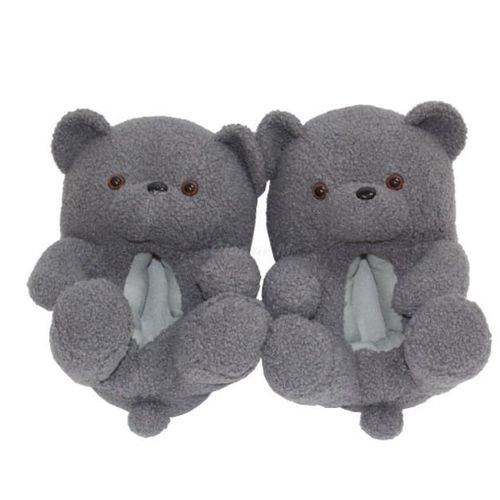 Pantoufles De Noël En Peluche Pour Femmes, Pantoufles De Maison En Fausse Fourrure, Tongs Fourrure Pour Femmes