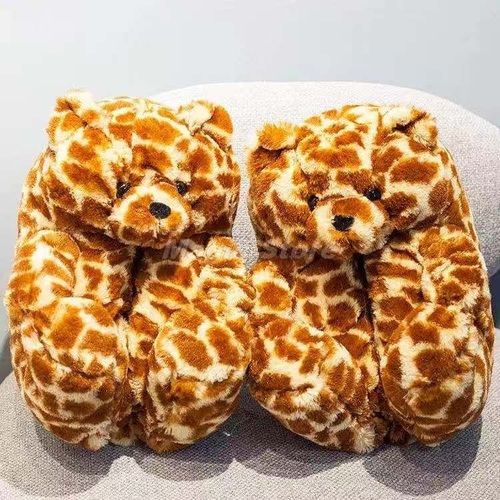 Pantoufles De Noël En Peluche Pour Femmes, Pantoufles De Maison En Fausse Fourrure, Tongs Fourrure Pour Femmes