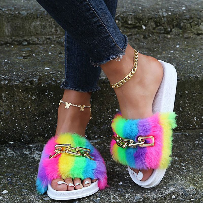 Pantoufles De Plage  Bout Rond Pour Femmes, Chaussures D't... - 2