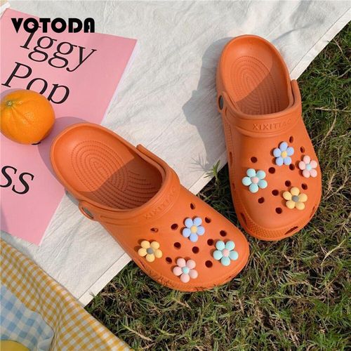 Pantoufles De Plage Pour Femmes, Sandales Trous Eva, Sabots Plats De Loisirs En Plein Air, Maison, Tongs De Jardin Mignonnes Pour Dames, Diapositives De Charme Diy
