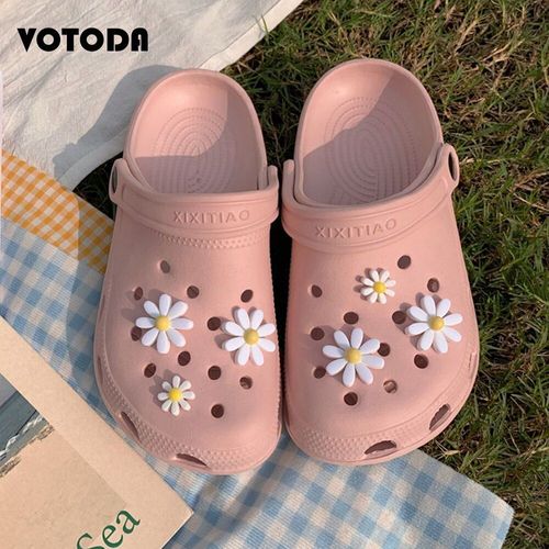 Pantoufles De Plage Pour Femmes, Sandales Trous Eva, Sabots Plats De Loisirs En Plein Air, Maison, Tongs De Jardin Mignonnes Pour Dames, Diapositives De Charme Diy