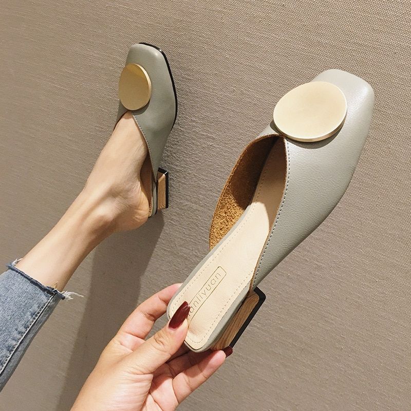 Pantoufles De Styliste Pour Femmes, Mules  Enfiler, Chaussu... - 4
