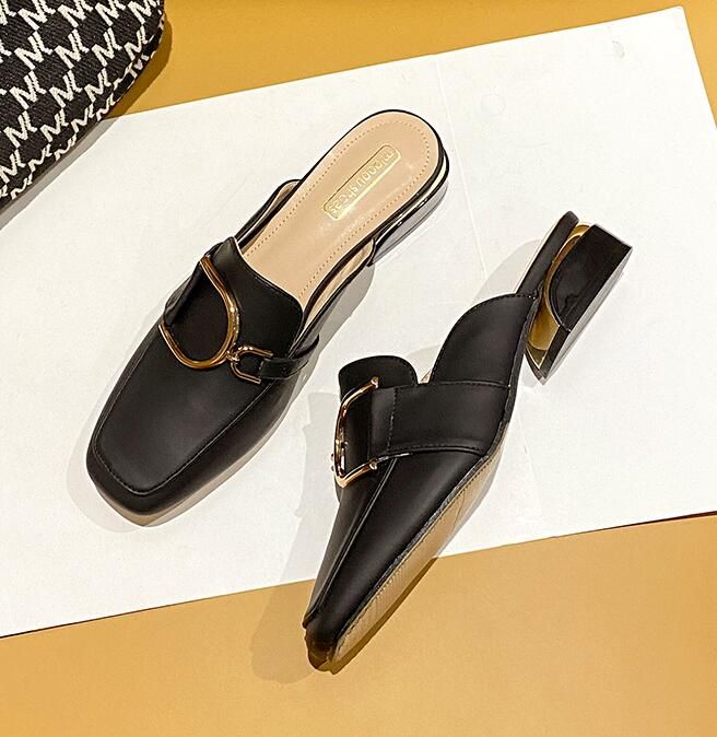 Pantoufles De Styliste Pour Femmes, Mules  Enfiler, Chaussu...
