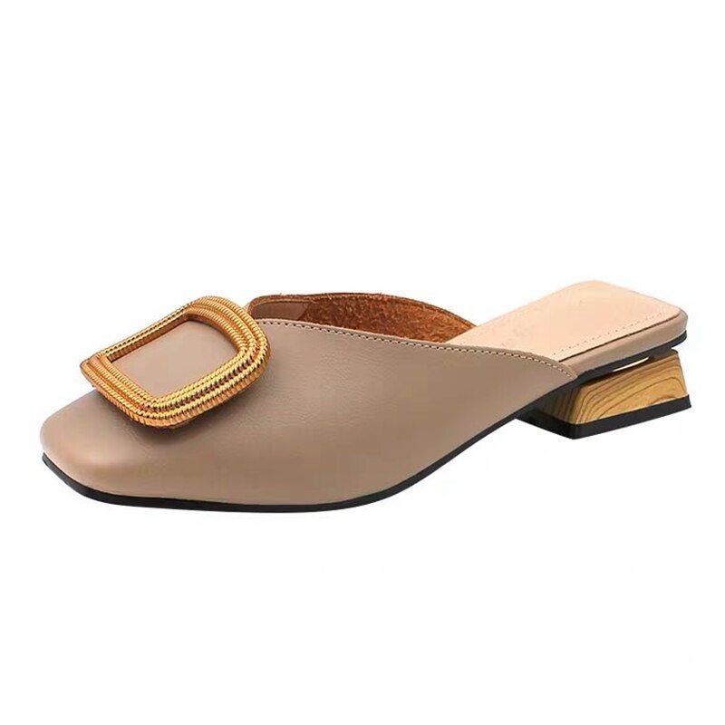 Pantoufles De Styliste Pour Femmes, Mules  Enfiler, Chaussu...