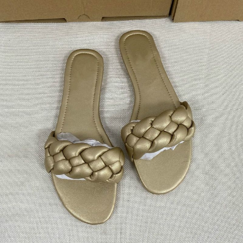 Pantoufles D't  Fond Plat Pour Femmes, Chaussures De Plag... - 3
