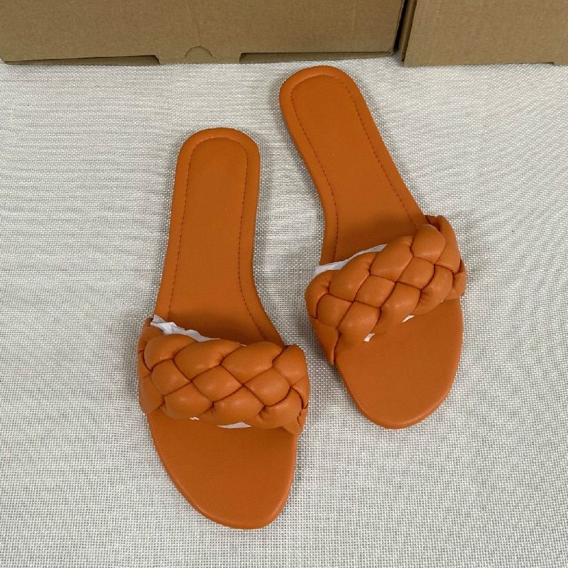 Pantoufles D't  Fond Plat Pour Femmes, Chaussures De Plag... - 2