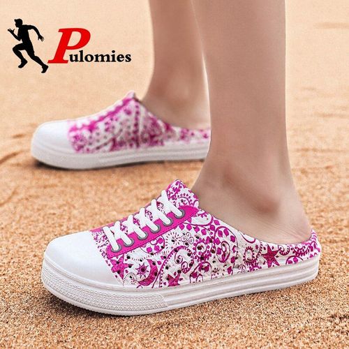 Pantoufles Plateforme Pour Femmes, Sabots D'extérieur, Chaussures De Jardin, De Piscine, Tongs De Salle De Bain, Mules De Plage