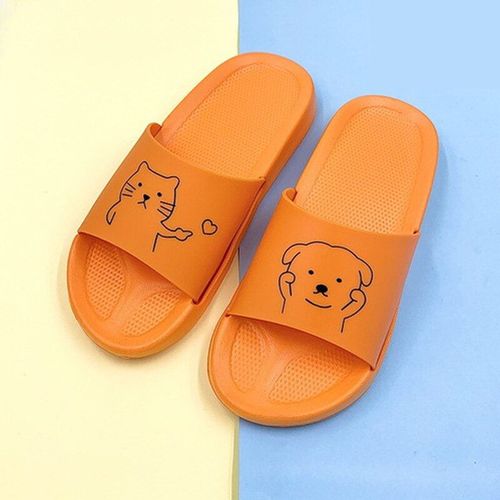 Pantoufles Semelle Souple Etpaisse Pour Femmes, Tongs De Plage Bout Ouvert, Motif Animal De Dessin Animé, Cochon, Chat,