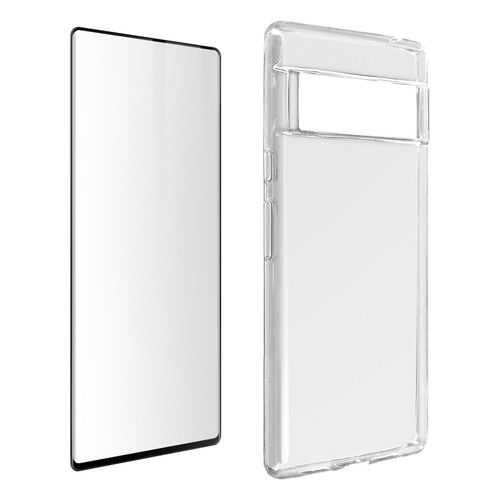 Coque Google Pixel 6 Pro Silicone Souple Film Verre Trempé 9h