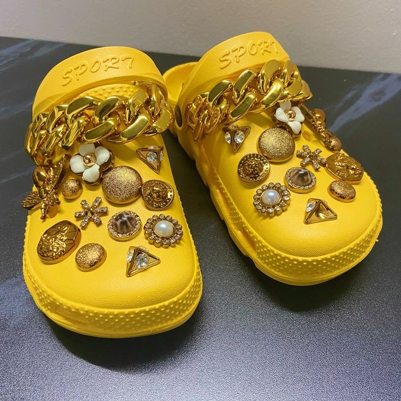 Pantoufles D't Avec Breloques Pour Femmes, Chaussures De J... - 2