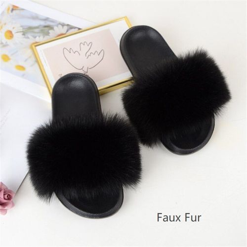 Pantoufles En Fourrure De Raton Laveur Pour Femmes, Sandales En Peluche, Chaussures De Maison Pelucheuses, Tongs Mignonnes Pour Filles, Grande