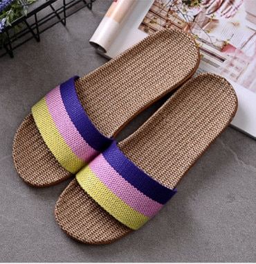 Pantoufles D't En Lin Pour Femmes Et Hommes, Diapositives ... - 7