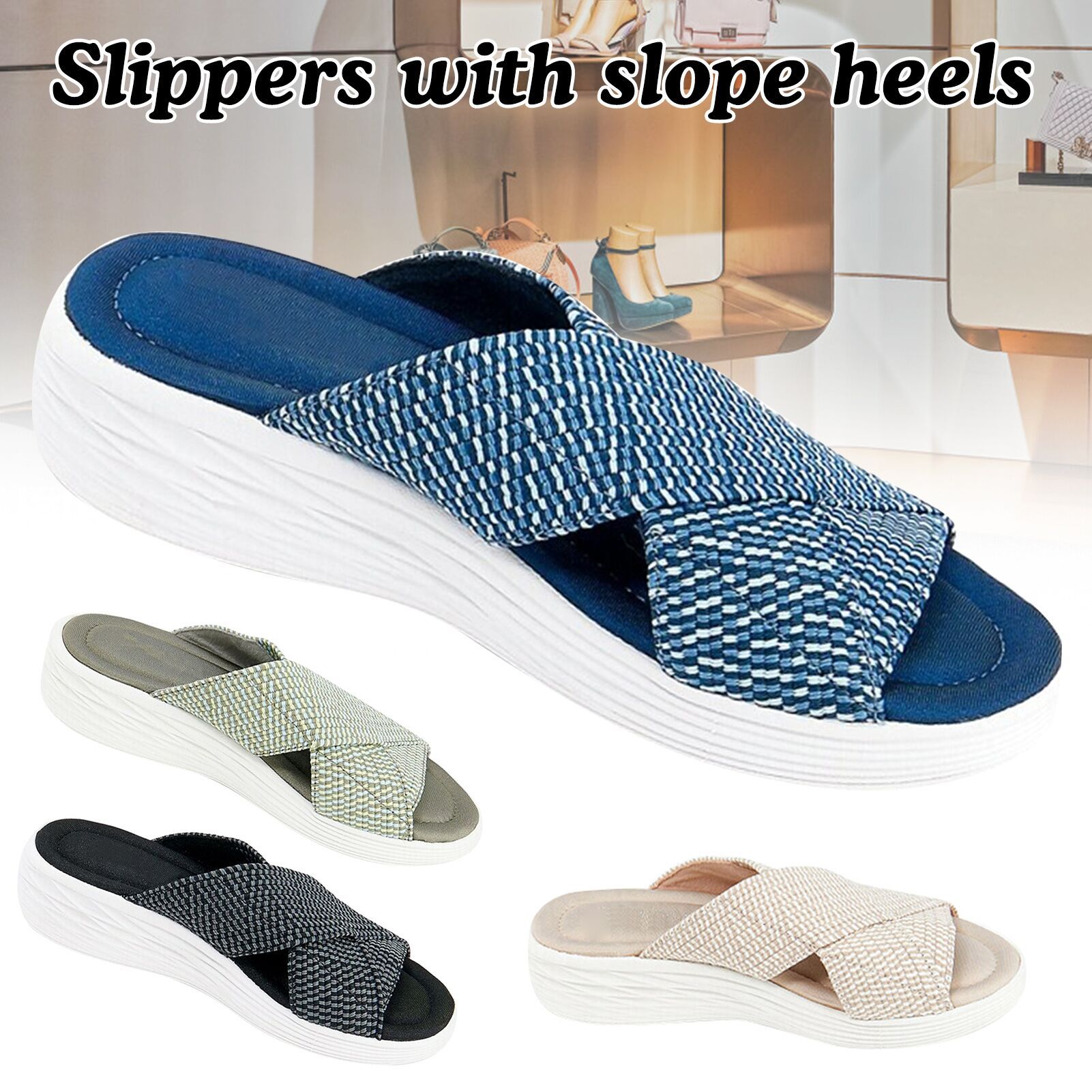 Pantoufles D't Pour Femmes, Chaussures De Plage En Plein A... - 2