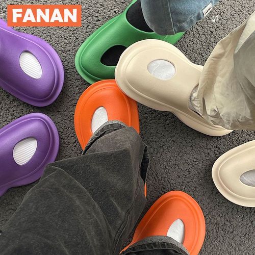 Pantoufles D'été Pour Hommes Et Femmes, Intérieur Eva, Sandales À Fond Doux Et Frais, Diapositives Unisexes Tendance, Chaussures De Plage Légères, Pantoufles De Maison - 46-47