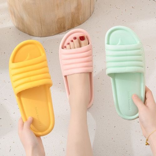 Pantoufles , Chaussures Plates D'intérieur Antidérapantes De Maison, Tongs Eva De Salle De Bains Pour Homme Et Femme
