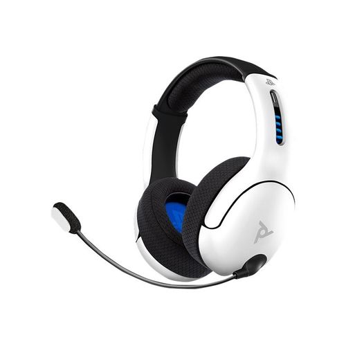 PDP Gaming LVL50 - Micro-casque - circum-aural - 2,4 GHz - sans fil - blanc