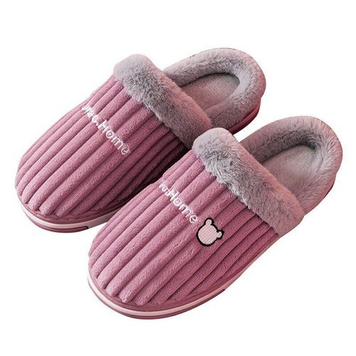 Pantoufles D'hiver Semelle Souple Et Chaude, Antidérapantes, Pour Homme Et Femme, Pantoufles D'intérieur, Pour La Chambre Coucher, En Fourrure, Pour Couples