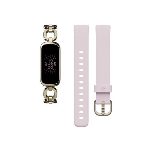 Fitbit Luxe - Gorjana Special Edition - Acier Inoxydable En Or Doux - Tracker D'activités Avec Bracelet À Maillons Parker - Acier Inoxydable - Or - Bluetooth