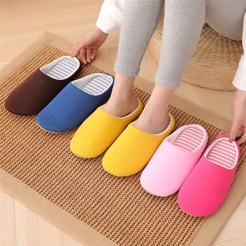 Pantoufles D'hiver Antidérapantes Pour Femmes Et Hommes, Chaussures D'intérieur, En Coton, En Peluche, Pour Couples, Claquettes D'automne, Chaussures De Chambre Coucher