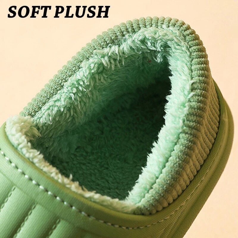 Pantoufles D'hiver Chaudes En Coton Pour Femmes, Antidrapan... - 3