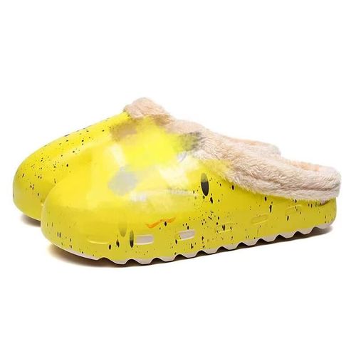 Pantoufles D'hiver En Coton Pour Femmes Et Hommes, Chaussures Chaudes D'intérieur Pour La Maison, Chaussures Plates En Coton Doux, Diapositives Imperméables Antidérapantes Unisexes