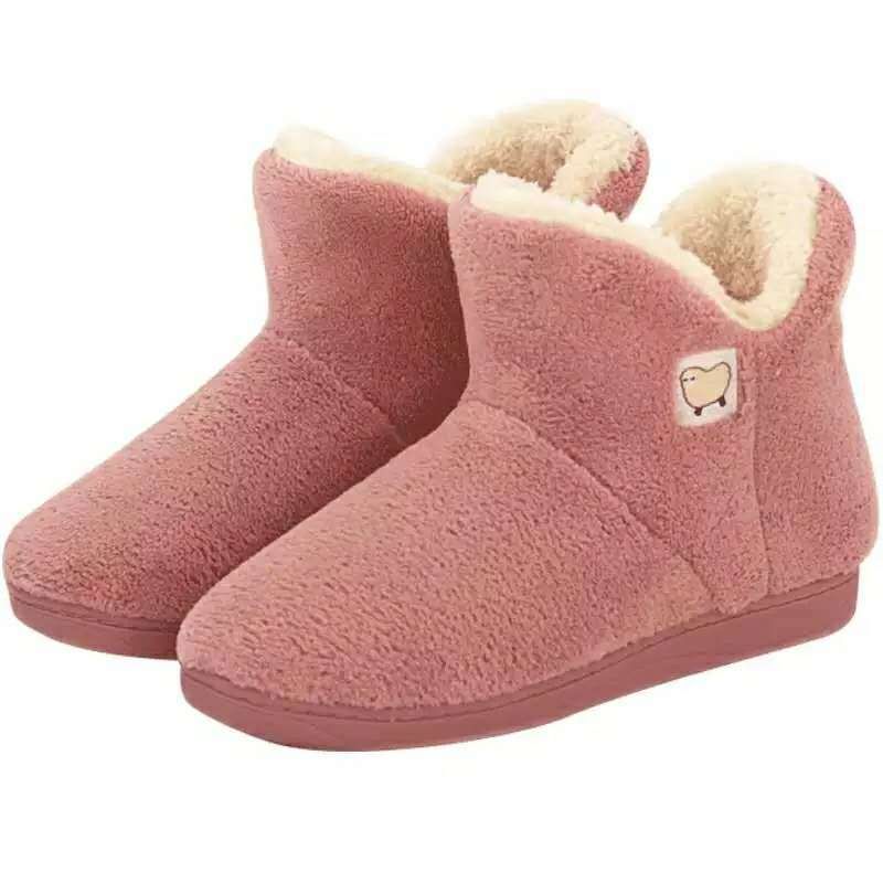 Pantoufles D'hiver En Peau De Mouton Pour Femmes, Pantoufles... - 5