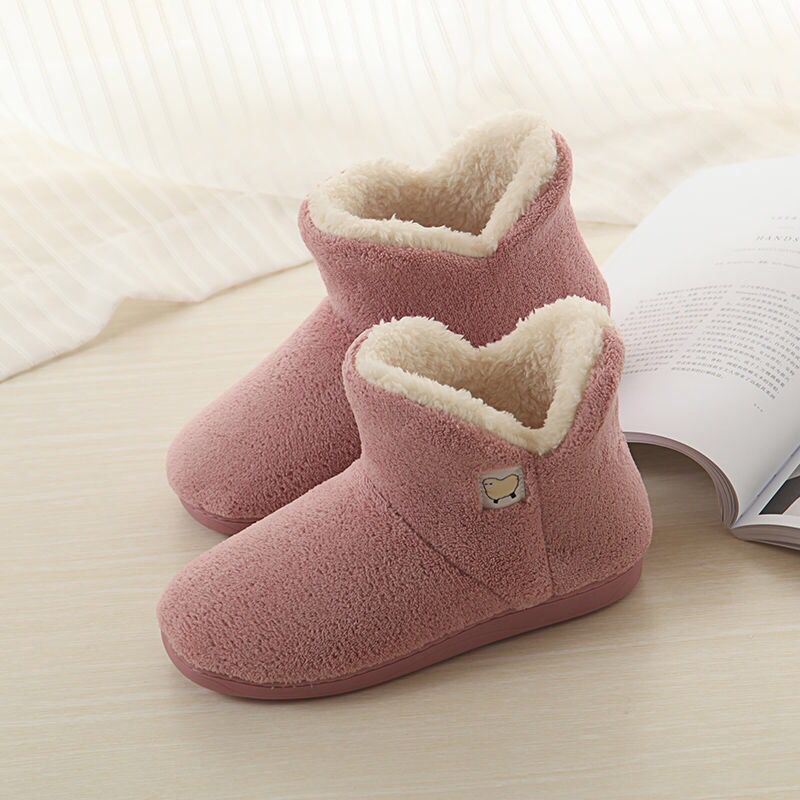 Pantoufles D'hiver En Coton Pour Femmes, En Peau De Mouton, ... - 6