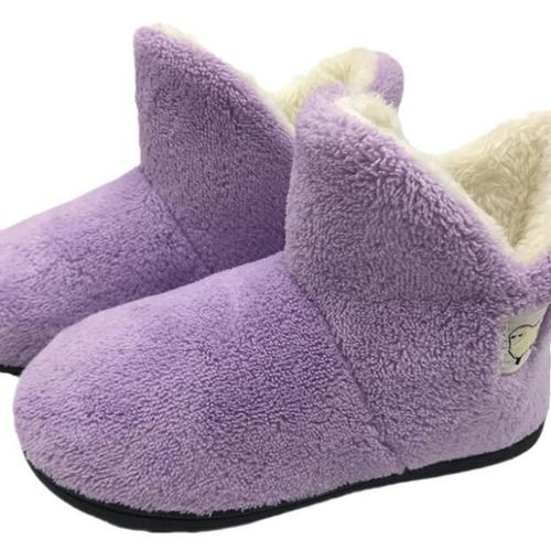 Pantoufles D'hiver En Peau De Mouton Pour Femmes, Pantoufles D'hiver En Fourrure Naturelle, Chaussures D'intérieur Chaudes Pour Femmes, Pantoufles De Maison En Laine Douce
