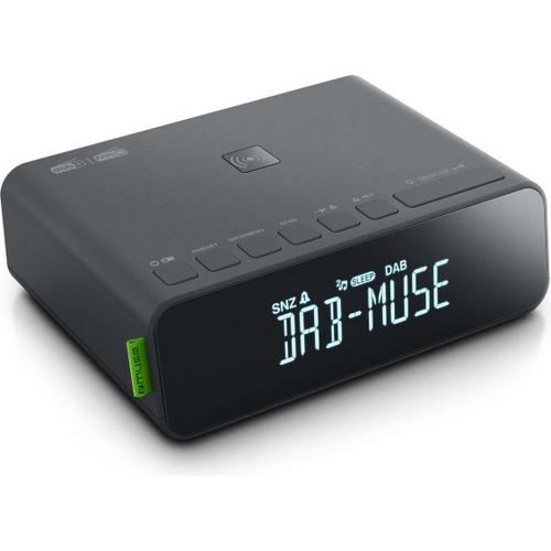 muse - radio-réveil double alarme noir - m175dbi